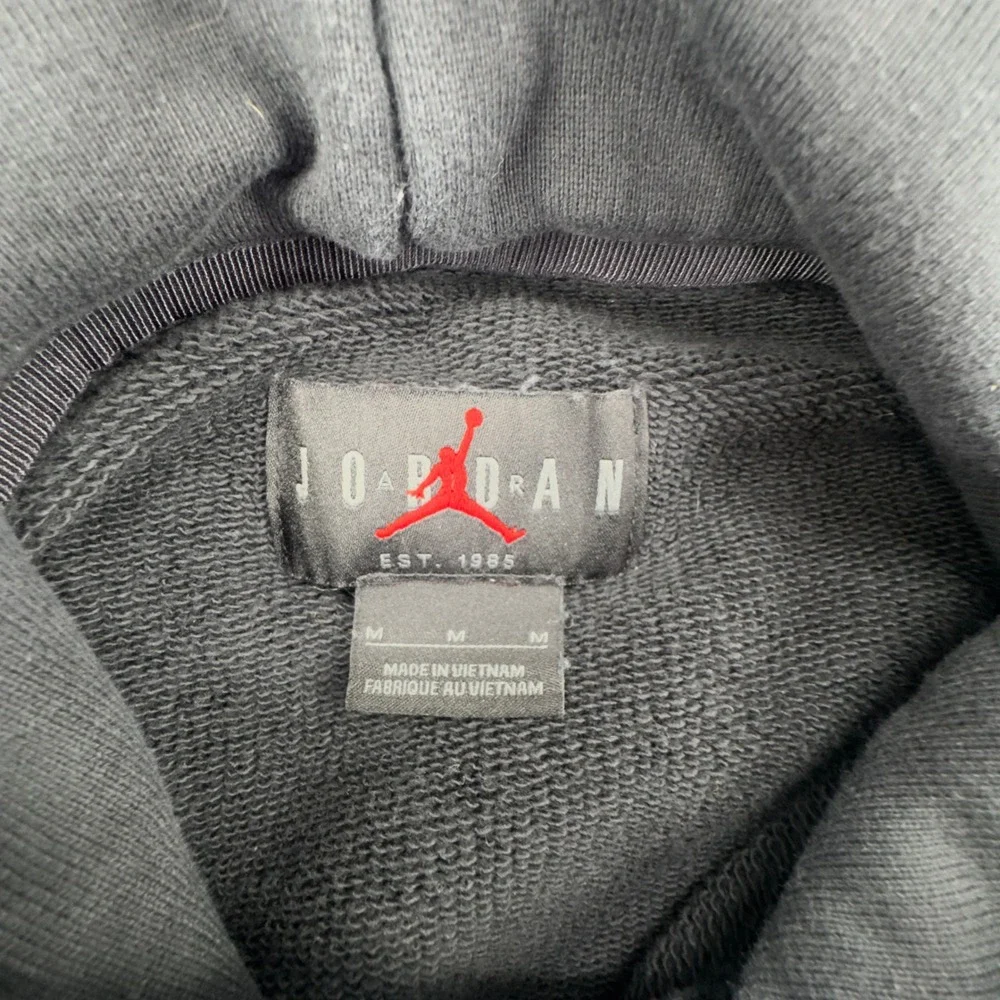 JNike Air Jordan Heavyweight 2.5lb French Terry Hoodie Mens Med Black DO6094-010